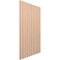 Ekena Millwork 94H x 1/4T Adjustable Wood Slat Wall Panel Kit w/ 4W Slats, Alder contains 11 Slats SWW55X94X0250AL - alternate 6